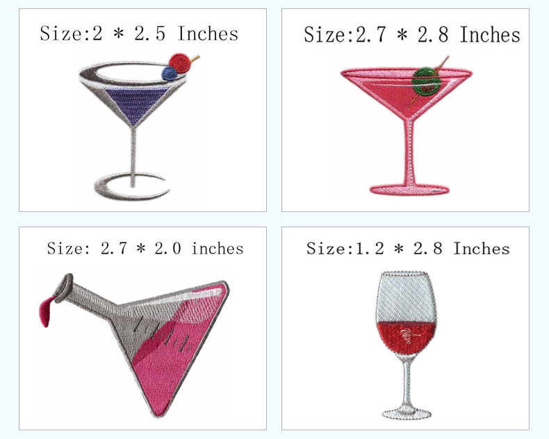 Parches bordados termoadhesivo - Wine Beer Hat reseña y precio