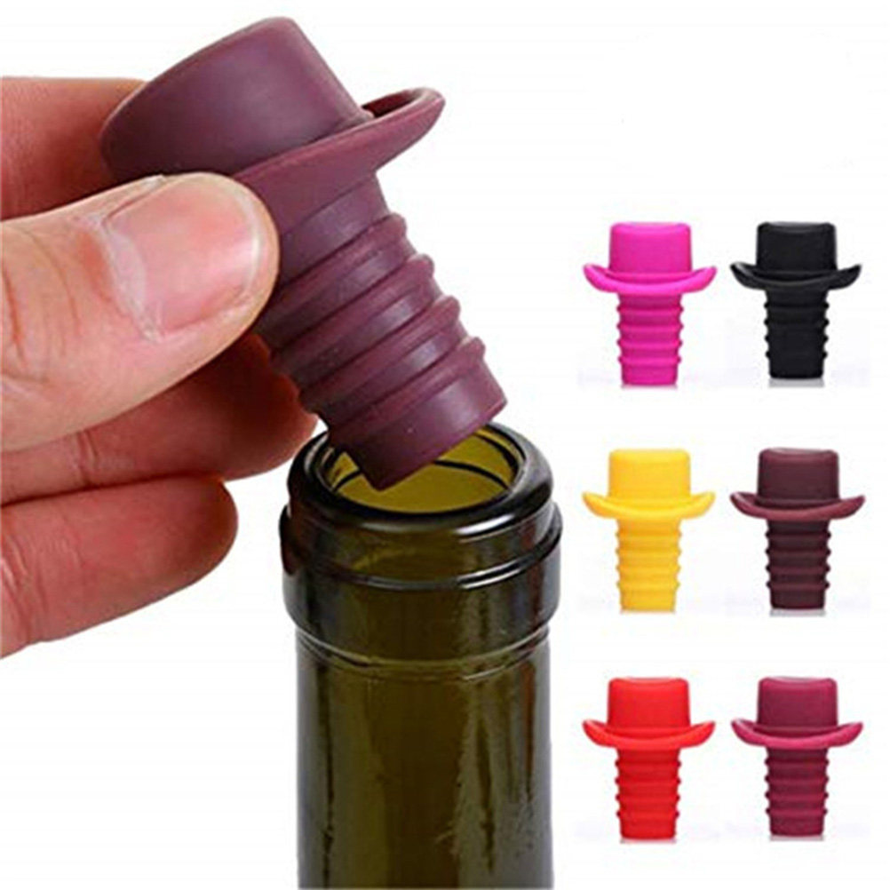 5 tapones de silicona para bot - Wine Beer Hat reseña y precio