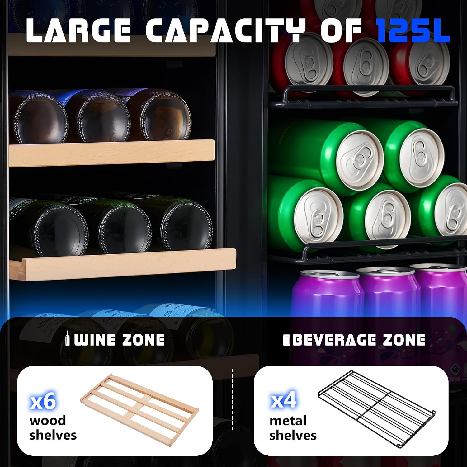 Refrigerador para Bebidas, Nev - Wine Beer Dual Zone reseña y precio